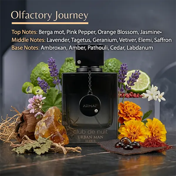 Discover the complex essence in Armaf Urban Elixir, delivering an elegant aroma for the European market.