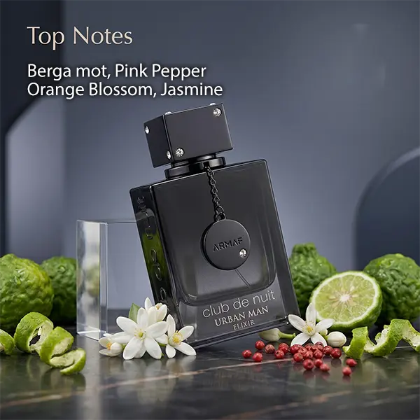 Discover the bergamot essence in Armaf Urban Elixir, delivering an elegant aroma for the European market.