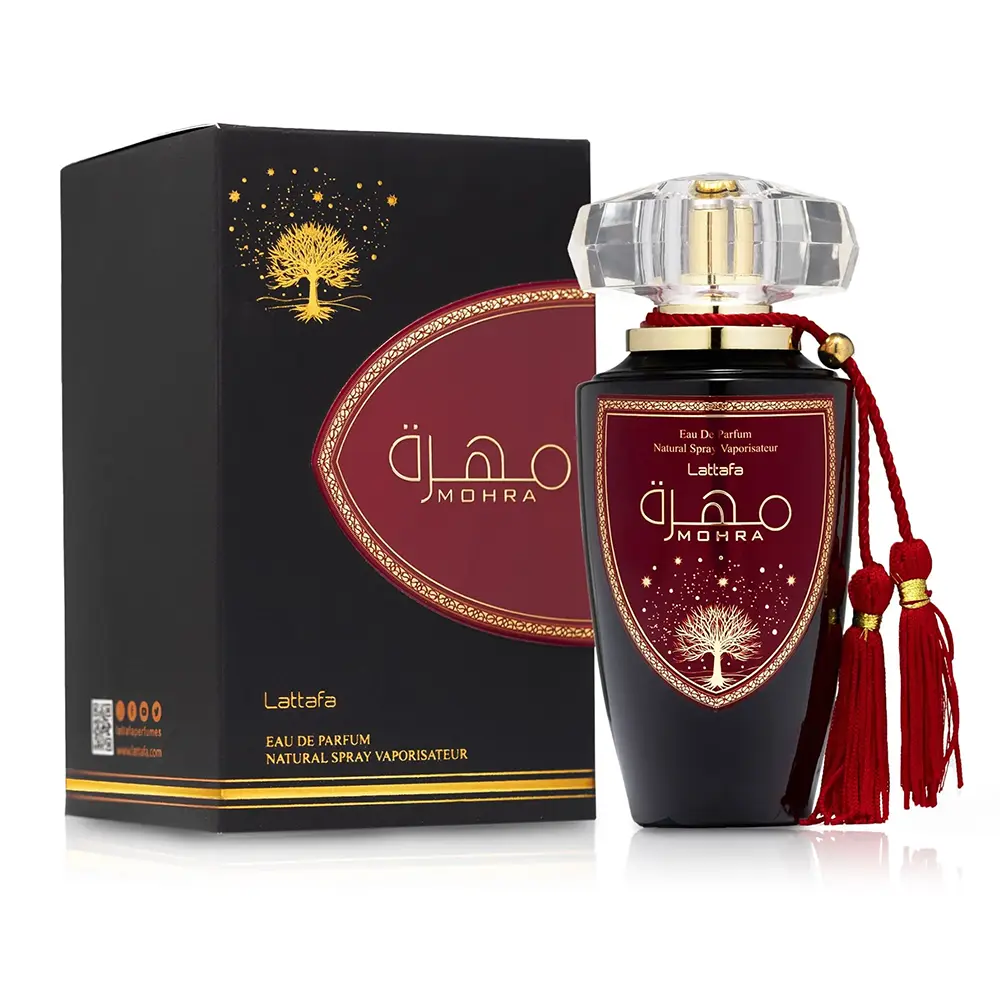 Lattafa Mohra Unisex EDP 100ml. A long-lasting premium luxury niche fragrance for men and women.