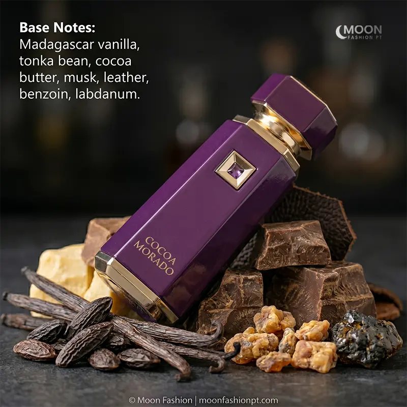 French Avenue Cocoa Morado base notes featuring Madagascar vanilla and rich cocoa butter for long-lasting sillage.