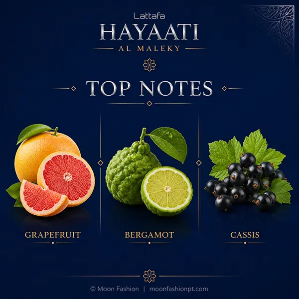 Grapefruit, bergamot and cassis opening notes reveal the fresh introduction of the fragrance