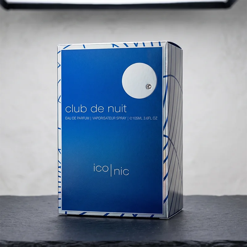 Exquisite premium packaging of Armaf Club de Nuit Iconic parfum, ideal for luxury collections.