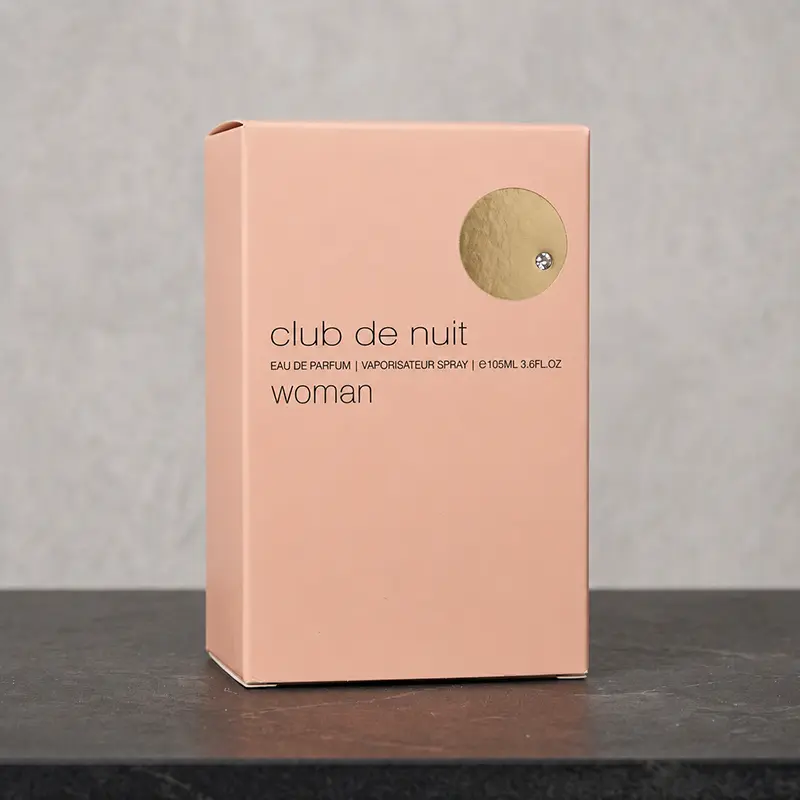 Premium presentation box of Armaf Club De Nuit Woman Eau de Parfum for sophisticated collections.