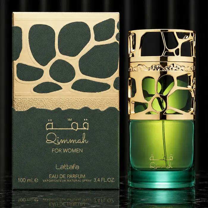 Qimmah For Women box and bottle shown together in a close product view